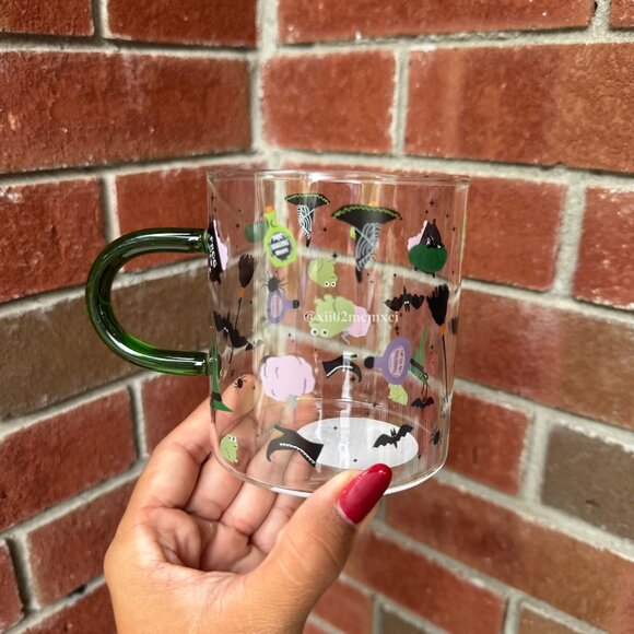 TARGET HYDE & EEK! BAT & WITCH HAT GLASS MUG 1CT - Picture 1 of 4